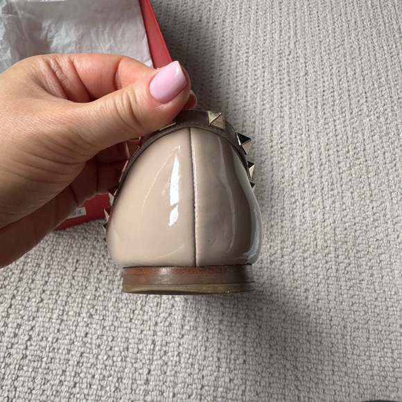 Valentino Rockstud nude patent flats - Picture 12 of 14